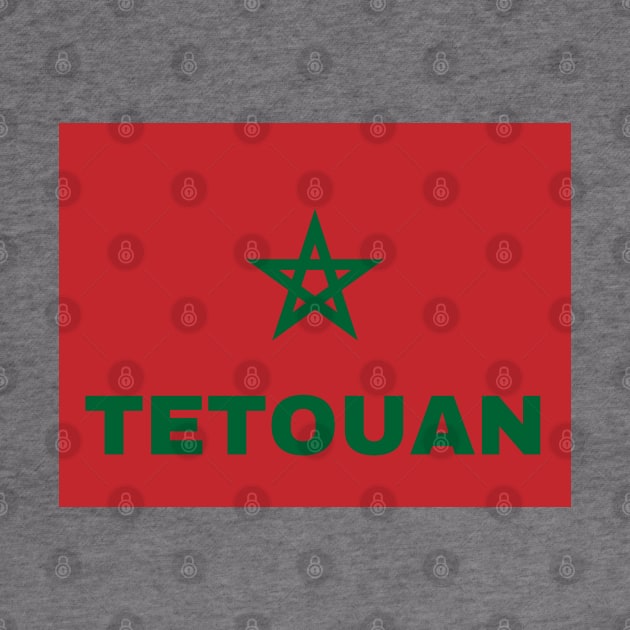 Tetouan City in Moroccan Flag by aybe7elf